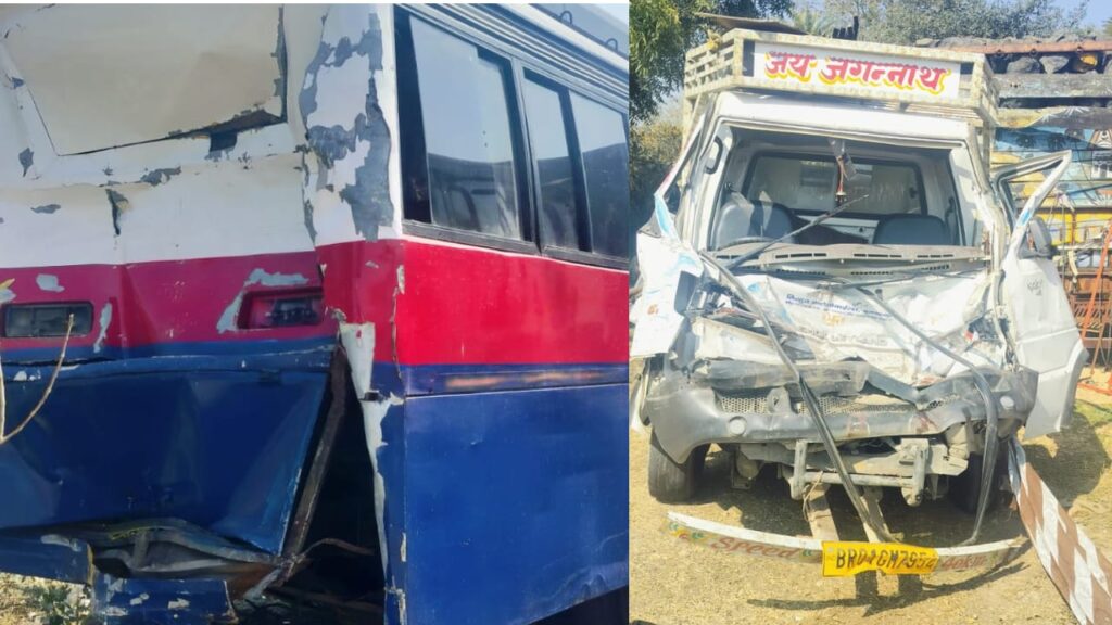 बिहार से रांची आ रही बस हजारीबाग में दुर्घटनाग्रस्त, खलासी की मौत आधा, दर्जन यात्री घायल