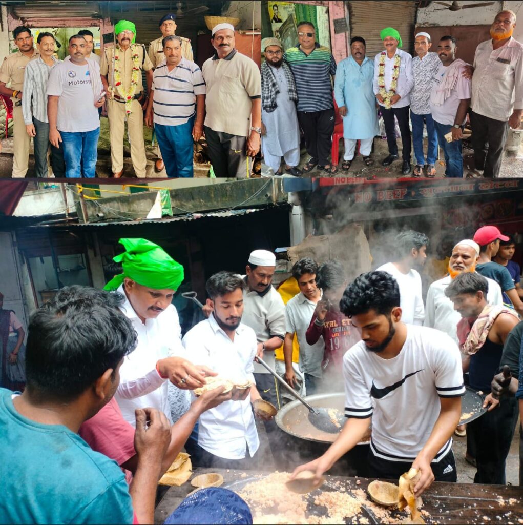 JAMSHEDPUR : गोलमुरी लंगर कमिटी के द्वारा सातवीं के दिन किया गया खिचड़ा का वितरण, समाजसेवी व थाना प्रभारी को किया गया सम्मानित