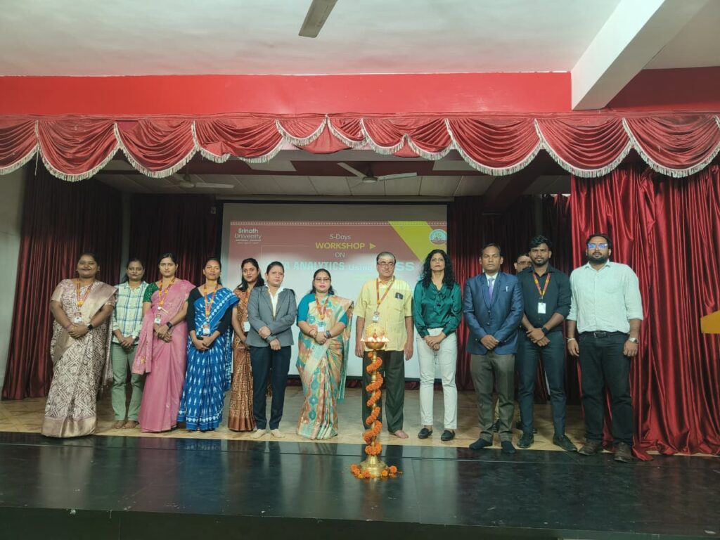 श्रीनाथ विश्वविद्यालय में शुरू हुई पाँच दिवसीय एसपीएसएस प्रशिक्षण कार्यशाला