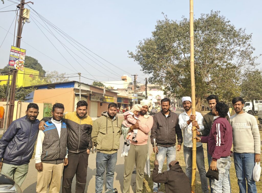 न्यू बारीडीह में सरस्वती पूजा पंडाल का हुआ भूमि पूजन