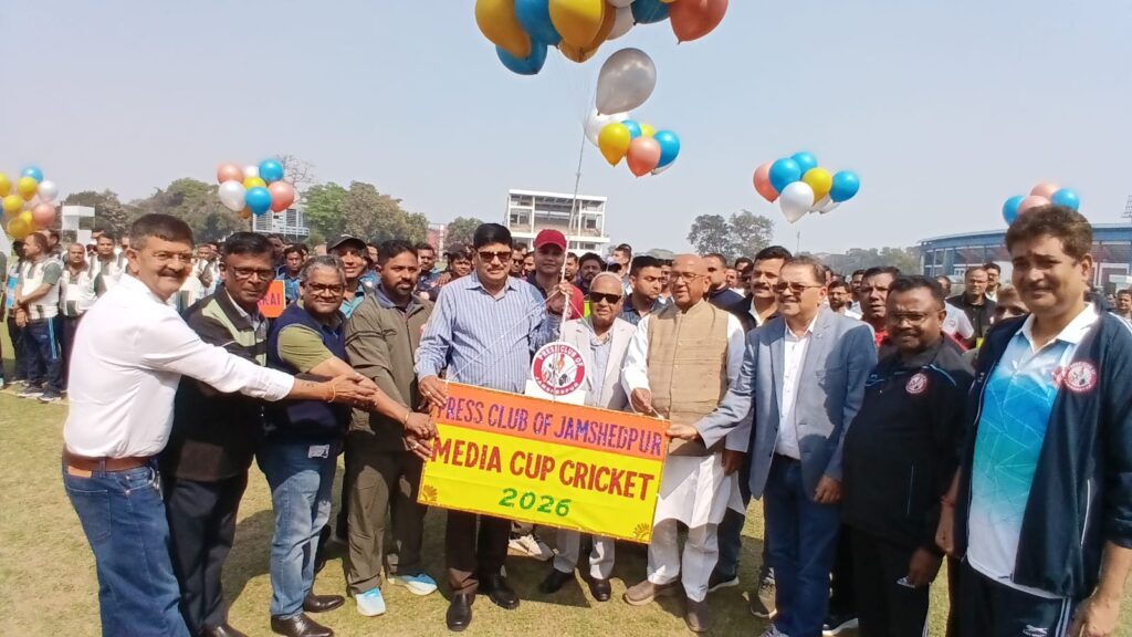 MEDIA CUP 2026 : मीडिया कप क्रिकेट का हुआ शानदार आगाज़, हुडको एकादश ने डिमना को 8 विकेट से रौंदा