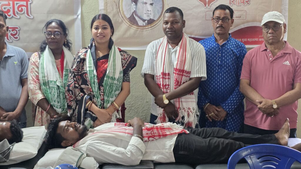 शहीद गंगाराम कलुण्डिया की स्मृति में हुआ रक्तदान शिविर का आयोजन, 71 यूनिट रक्त हुआ संग्रह