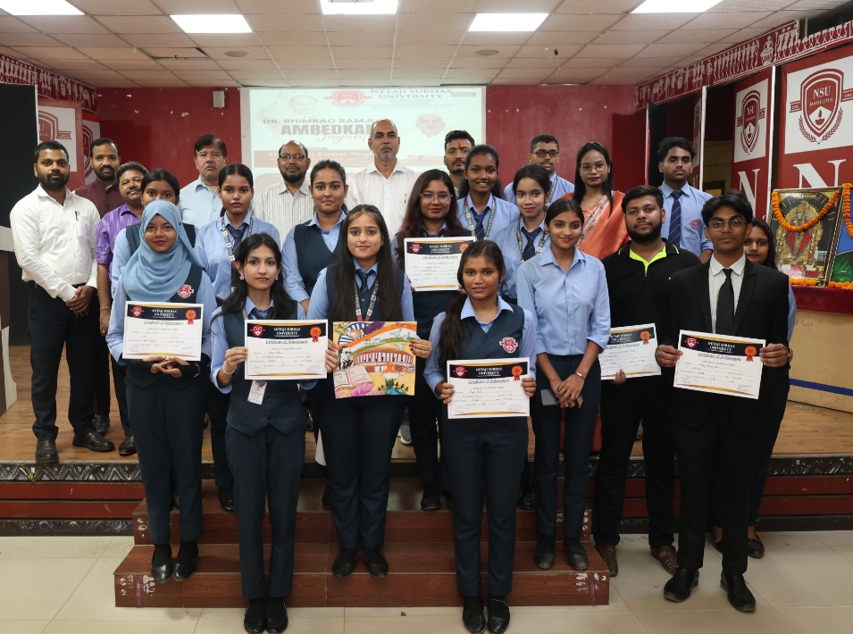 नेताजी सुभाष विश्वविद्यालय में डॉ. भीमराव अंबेडकर जयंती पर दो दिवसीय कार्यक्रम का हुआ सफल आयोजन