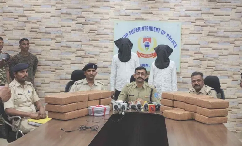 बहरागोड़ा पुलिस की बड़ी कार्रवाई : 50 किलो गांजे के साथ दो तस्कर गिरफ्तार