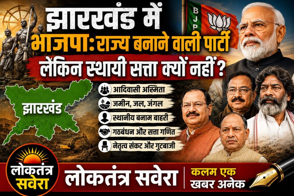 झारखंड में भाजपा की राजनीतिक यात्रा: राज्य गठन का श्रेय, लेकिन सत्ता पर स्थायी पकड़ अब भी चुनौती
