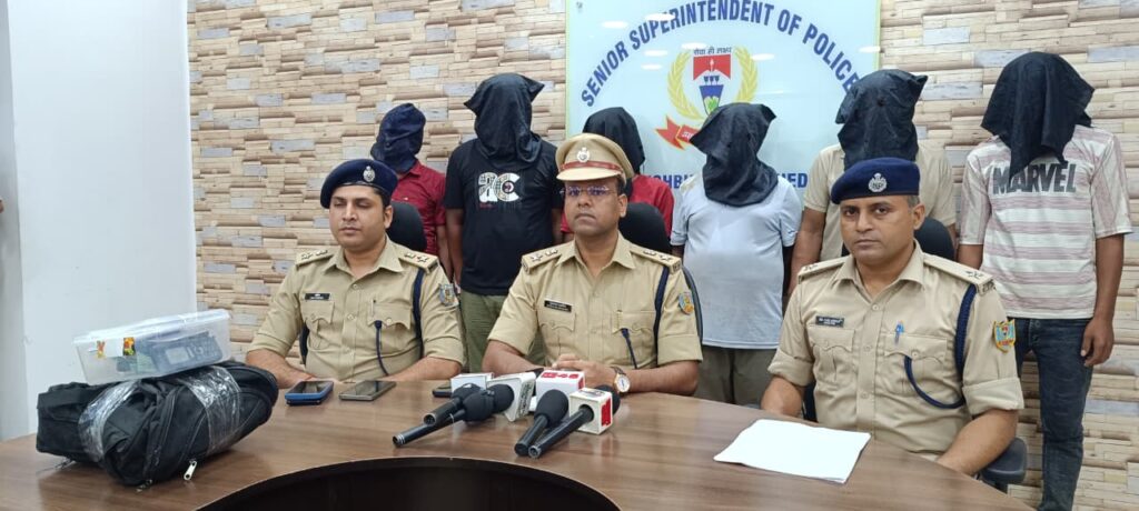 लिट्टी चौक में एंटी क्राइम चेकिंग के दौरान 59 किलो गांजा बरामद, चार गिरफ्तार