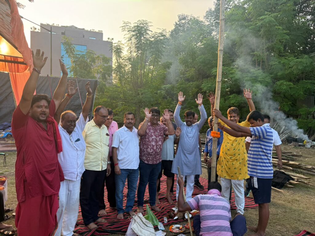 गोलमुरी में 45 वें वर्ष की शिव-पार्वती पूजा का भूमि पूजन संपन्न…..